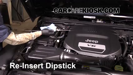 Oil & Filter Change Jeep Wrangler (2007-2017) - 2014 Jeep Wrangler